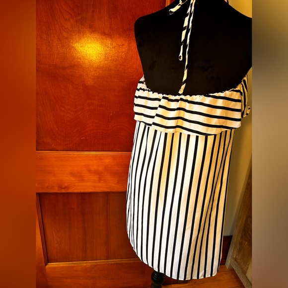 J crew navy blue and white striped halter - Picture 3 of 9